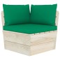 vidaXL Muebles de jardín de palets 3 pzas y cojines madera de abeto 