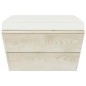 vidaXL Muebles de jardín de palets 3 pzas y cojines madera de abeto vidaXL Muebles de jardín de palets 3 pzas y cojines madera de abeto