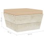 vidaXL Otomana de palets de jardín con cojín madera abeto impregnada vidaXL Otomana de palets de jardín con cojín madera abeto impregnada