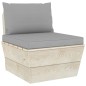 vidaXL Muebles de jardín de palets 6 piezas y cojines madera de abeto vidaXL Muebles de jardín de palets 6 piezas y cojines madera de abeto