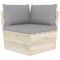 vidaXL Muebles de jardín de palets 6 piezas y cojines madera de abeto vidaXL Muebles de jardín de palets 6 piezas y cojines madera de abeto