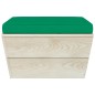 vidaXL Muebles de jardín de palets 5 pzas y cojines madera de abeto 