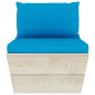 vidaXL Muebles de jardín de palets 5 piezas y cojines madera de abeto vidaXL Muebles de jardín de palets 5 piezas y cojines madera de abeto