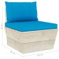 vidaXL Muebles de jardín de palets 6 piezas y cojines madera de abeto vidaXL Muebles de jardín de palets 6 piezas y cojines madera de abeto