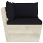 vidaXL Muebles de jardín de palets 7 piezas y cojines madera de abeto vidaXL Muebles de jardín de palets 7 piezas y cojines madera de abeto
