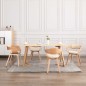 vidaXL Sillas de comedor 4 uds madera curvada y cuero sintético vidaXL Sillas de comedor 4 uds madera curvada y cuero sintético