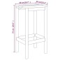 vidaXL Set de bar de jardín 7 piezas madera de pino impregnada vidaXL Set de bar de jardín 7 piezas madera de pino impregnada