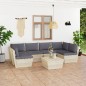 vidaXL Muebles de jardín de palets 7 piezas y cojines madera de abeto vidaXL Muebles de jardín de palets 7 piezas y cojines madera de abeto