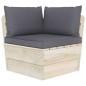 vidaXL Muebles de jardín de palets 7 piezas y cojines madera de abeto vidaXL Muebles de jardín de palets 7 piezas y cojines madera de abeto