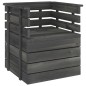 vidaXL Muebles palets de jardín 5 pzas madera maciza pino gris oscuro vidaXL Muebles palets de jardín 5 pzas madera maciza pino gris oscuro