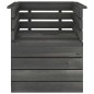 vidaXL Muebles palets de jardín 5 pzas madera maciza pino gris oscuro vidaXL Muebles palets de jardín 5 pzas madera maciza pino gris oscuro