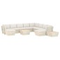 vidaXL Muebles de jardín de palets 12 pzas y cojines madera de abeto vidaXL Muebles de jardín de palets 12 pzas y cojines madera de abeto