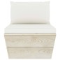 vidaXL Muebles de jardín de palets 12 pzas y cojines madera de abeto vidaXL Muebles de jardín de palets 12 pzas y cojines madera de abeto