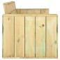 vidaXL Set de muebles de jardín 3 pzas madera maciza pino impregnada vidaXL Set de muebles de jardín 3 pzas madera maciza pino impregnada