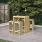 vidaXL Juego de bar de jardín 5 piezas madera de pino impregnada 