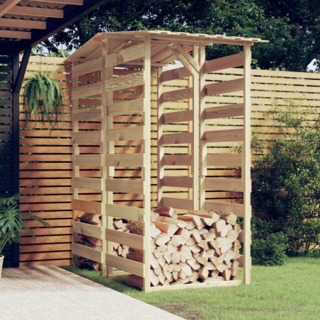 vidaXL Pérgolas con techo 2 uds madera pino impregnada 100x90x200 cm