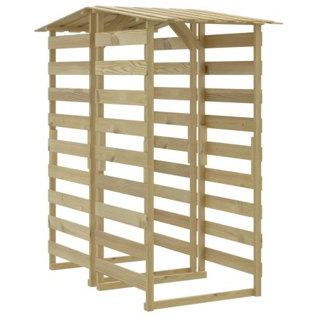 vidaXL Pérgolas con techo 2 uds madera pino impregnada 100x90x200 cm