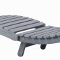 vidaXL Tumbona con cojín madera maciza de acacia gris vidaXL Tumbona con cojín madera maciza de acacia gris