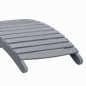 vidaXL Tumbona con cojín madera maciza de acacia gris vidaXL Tumbona con cojín madera maciza de acacia gris