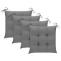 vidaXL Set de comedor de jardín plegable 5 piezas con cojines bambú vidaXL Set de comedor de jardín plegable 5 piezas con cojines bambú