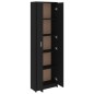 vidaXL Juego de muebles de recibidor aglomerado negro vidaXL Juego de muebles de recibidor aglomerado negro