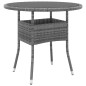 vidaXL Juego de comedor de jardín 5 piezas ratán sintético gris vidaXL Juego de comedor de jardín 5 piezas ratán sintético gris