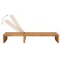vidaXL Tumbona con cojín madera maciza de acacia 