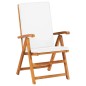 vidaXL Comedor de jardín 7 piezas con cojines madera maciza de teca vidaXL Comedor de jardín 7 piezas con cojines madera maciza de teca
