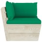 vidaXL Muebles de jardín de palets 9 piezas y cojines madera de abeto vidaXL Muebles de jardín de palets 9 piezas y cojines madera de abeto