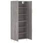 vidaXL Aparador alto madera contrachapada gris sonoma 69,5x34x180 cm vidaXL Aparador alto madera contrachapada gris sonoma 69,5x34x180 cm