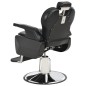 vidaXL Silla de peluquería de cuero sintético negra 72x68x98 cm