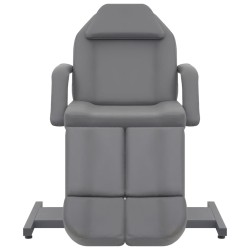 vidaXL Sillón de salón de belleza cuero sintético gris 180x62x78 cm