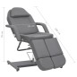 vidaXL Sillón de salón de belleza cuero sintético gris 180x62x78 cm vidaXL Sillón de salón de belleza cuero sintético gris 180x62x78 cm