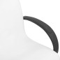 vidaXL Sillón de masaje con reposapiés blanco cuero PE 127x60x98 cm vidaXL Sillón de masaje con reposapiés blanco cuero PE 127x60x98 cm