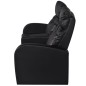 vidaXL Sillón de 2 plazas con LED cuero sintético negro vidaXL Sillón de 2 plazas con LED cuero sintético negro