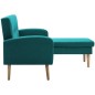 vidaXL Sofá con forma de L tapizado de tela verde 186x136x79 cm vidaXL Sofá con forma de L tapizado de tela verde 186x136x79 cm