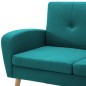 vidaXL Sofá con forma de L tapizado de tela verde 186x136x79 cm vidaXL Sofá con forma de L tapizado de tela verde 186x136x79 cm