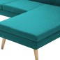 vidaXL Sofá con forma de L tapizado de tela verde 186x136x79 cm vidaXL Sofá con forma de L tapizado de tela verde 186x136x79 cm