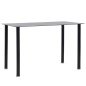 vidaXL Juego de comedor 7 piezas acero y vidrio templado negro vidaXL Juego de comedor 7 piezas acero y vidrio templado negro