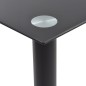 vidaXL Juego de comedor 7 piezas acero y vidrio templado negro vidaXL Juego de comedor 7 piezas acero y vidrio templado negro