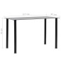 vidaXL Juego de comedor 7 piezas acero y vidrio templado negro vidaXL Juego de comedor 7 piezas acero y vidrio templado negro