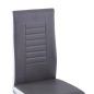 vidaXL Sillas voladizas de comedor 4 unidades cuero sintético gris vidaXL Sillas voladizas de comedor 4 unidades cuero sintético gris