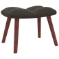 vidaXL Silla mecedora con reposapiés terciopelo gris oscuro vidaXL Silla mecedora con reposapiés terciopelo gris oscuro