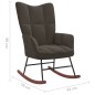 vidaXL Silla mecedora con reposapiés terciopelo gris oscuro vidaXL Silla mecedora con reposapiés terciopelo gris oscuro