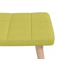 vidaXL Silla mecedora con reposapiés tela verde vidaXL Silla mecedora con reposapiés tela verde