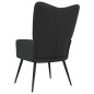 vidaXL Silla de relajación de terciopelo negro y PVC vidaXL Silla de relajación de terciopelo negro y PVC