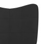 vidaXL Silla de relajación de terciopelo negro y PVC vidaXL Silla de relajación de terciopelo negro y PVC
