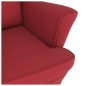 vidaXL Silla mecedora con patas de madera de caucho terciopelo rojo vidaXL Silla mecedora con patas de madera de caucho terciopelo rojo