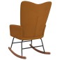 vidaXL Silla mecedora de terciopelo marrón vidaXL Silla mecedora de terciopelo marrón