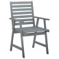vidaXL Sillas comedor de jardín 3 uds madera maciza acacia y cojines vidaXL Sillas comedor de jardín 3 uds madera maciza acacia y cojines